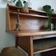 Bureau scandinave pieds compas vintage