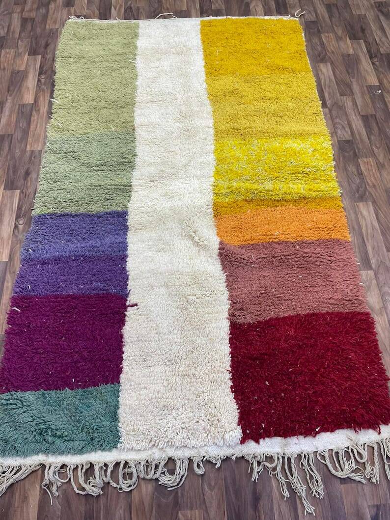 Handmade traditional Beni Ouraine rug, size 200 x 300 cm