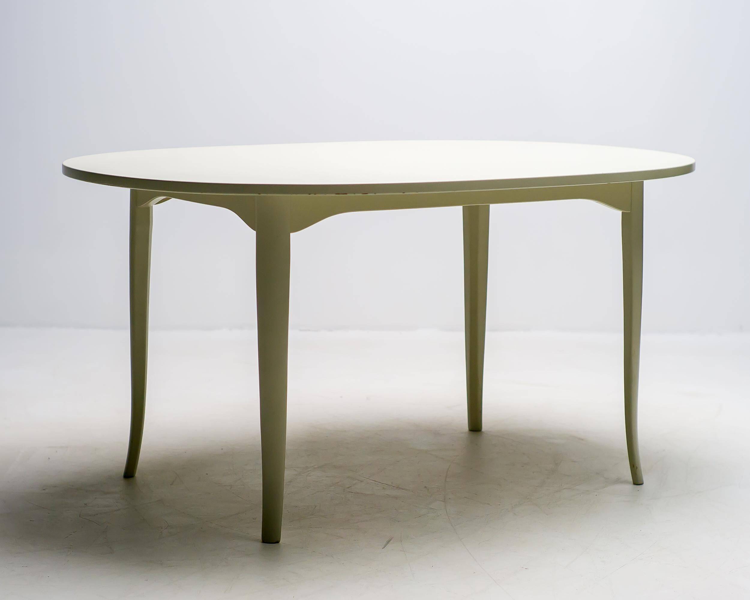 Table d'appoint blanche Carl Malmsten
