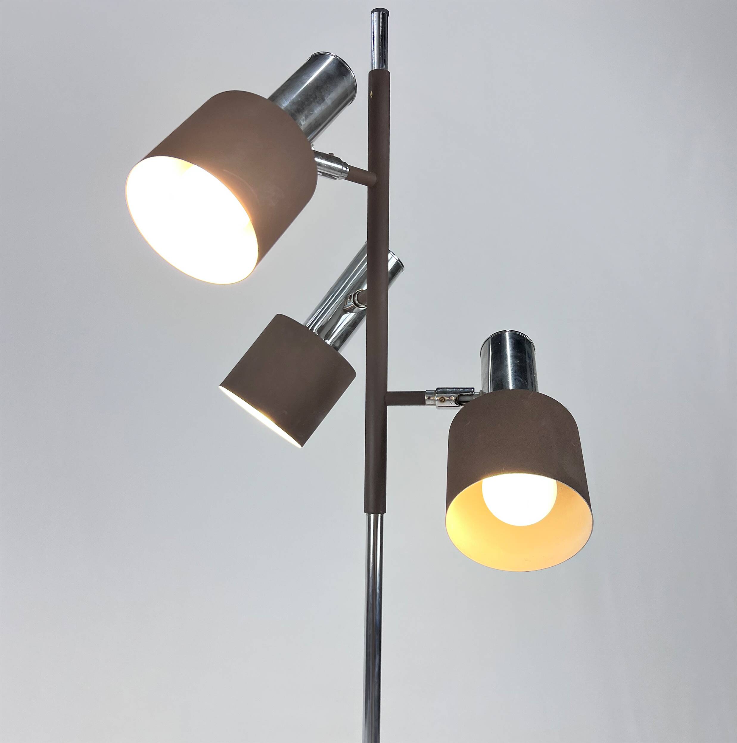 Wilko/Solken Leuchten Floor Lamp with Adjustable Lamps, 1970s