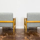 Vintage Armchairs Gfm 142 By Edmund Homa, Gfm, Poland, 1960’s, Set Of 2