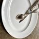 Creil & Montereau oval dish in white ironstone, "Labrador" service