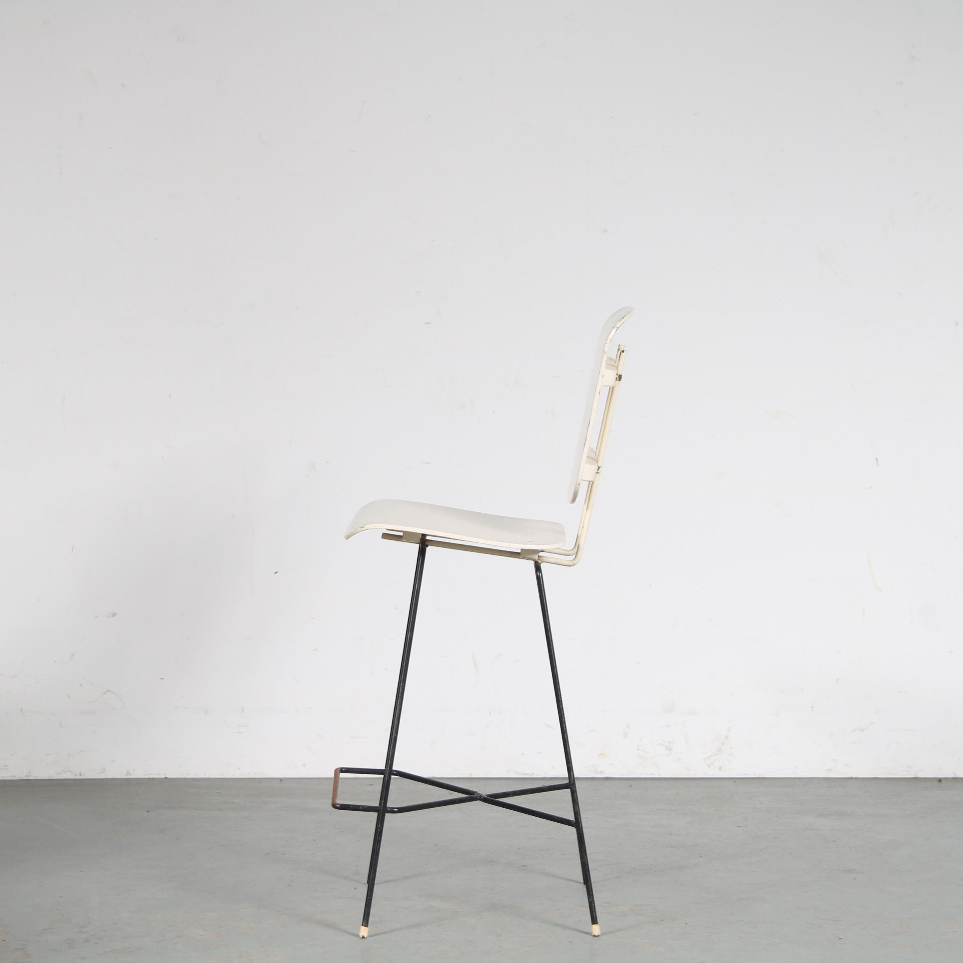 1950s Bar stools by P.J. van der Klugt for Everest, Netherlands