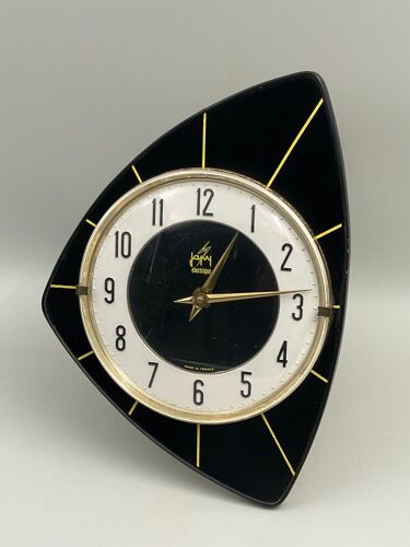 Horloge electrique Japy 1960 fond noir