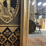 Louis Philippe era mirror with restored gold leaf