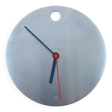 Cristel Panoply model clock, brushed stainless steel