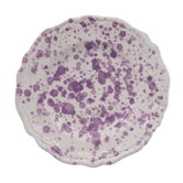Purple dots plate 25cm