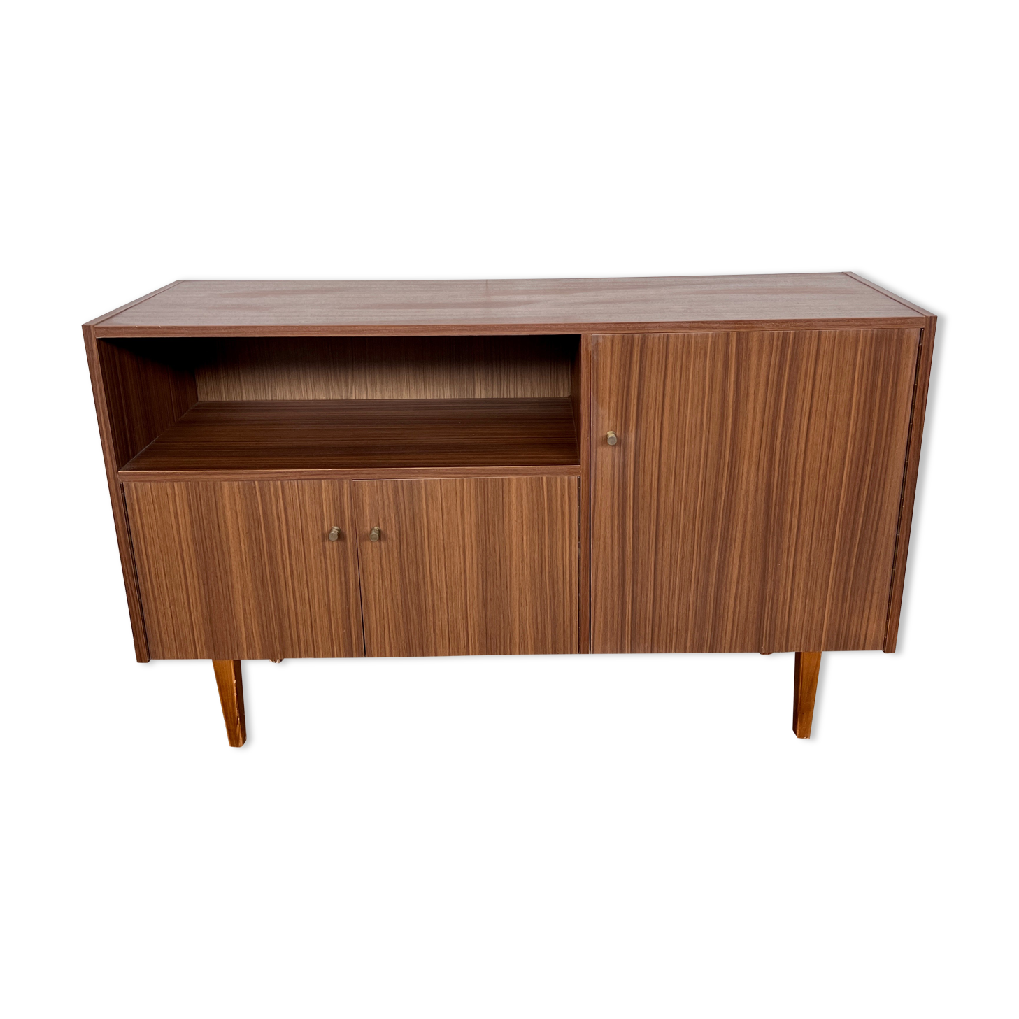 Vintage sideboard, formica spindle feet, 1960