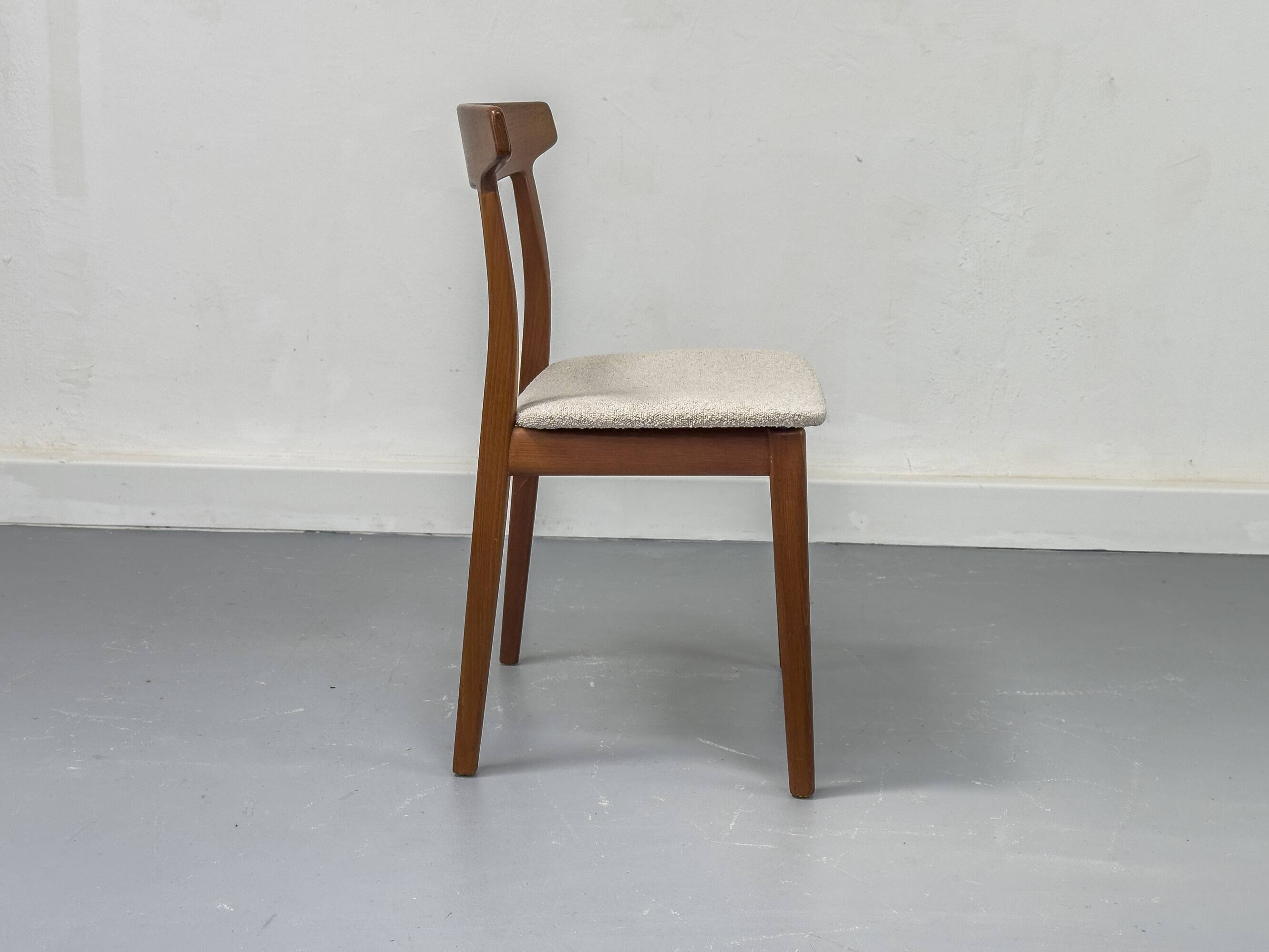 Teak Dining Chair by Henning Kjaernulf for Bruno Hansen, 1960s