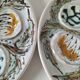 Set of oyster plates MBFA Pornic model Penerff, 1960s-70s.