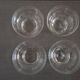 Set of 4 engraved crystal bowls - 1920s/1930s