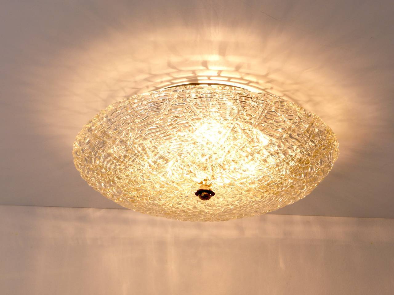 J.T. Kalmar Vienna Round Ceiling Light Mid-Century / Ceiling Light, Austria, 1960s