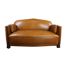 2-seater sofa in cowhide leather