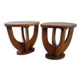 Pair of art deco bedside tables