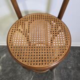Bentwood Bar Stool with Cane Seat & Back