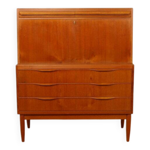 Bureau vintage en teck, - torvits