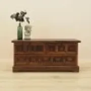 Danish chest of drawers with panelled fronts, oak veneer, 1970s