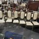Ensemble de 6 chaises Bambou en laiton 1980