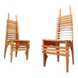 Chaises de salle à manger postmodernes « Calcar » de Benoit Lange, années 1990