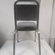 Pair chair desk conference aluminum skai grey vintage blue 1960