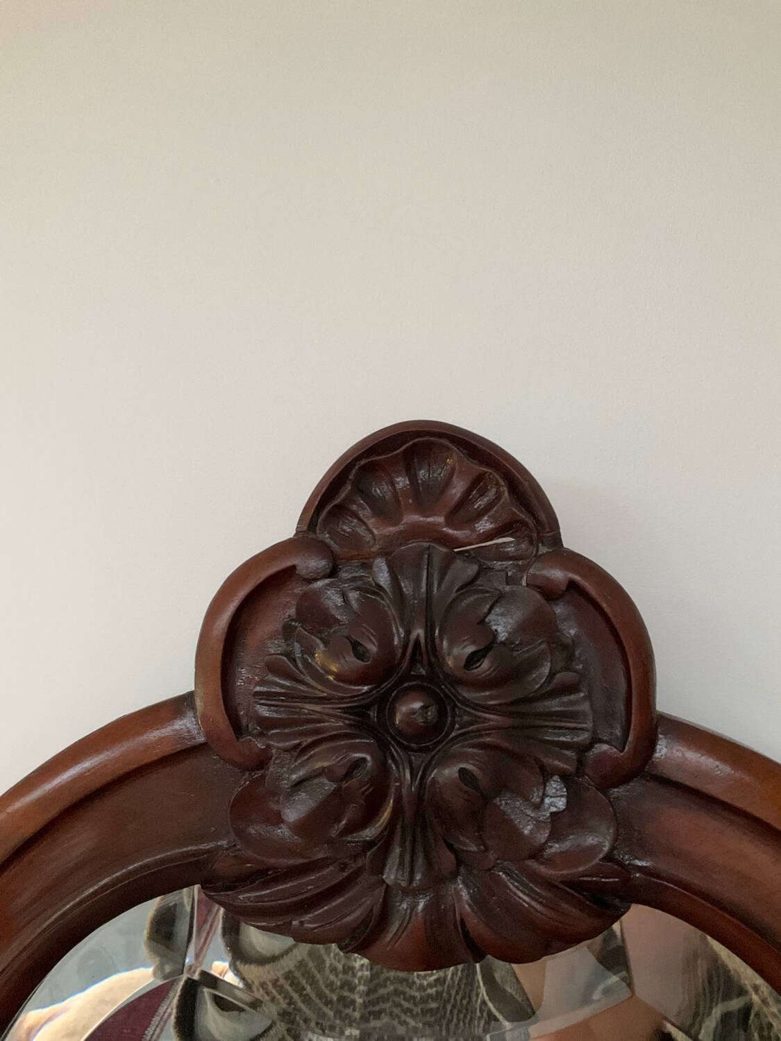 Rococo mahogany mirror