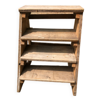 Country wooden stepladder