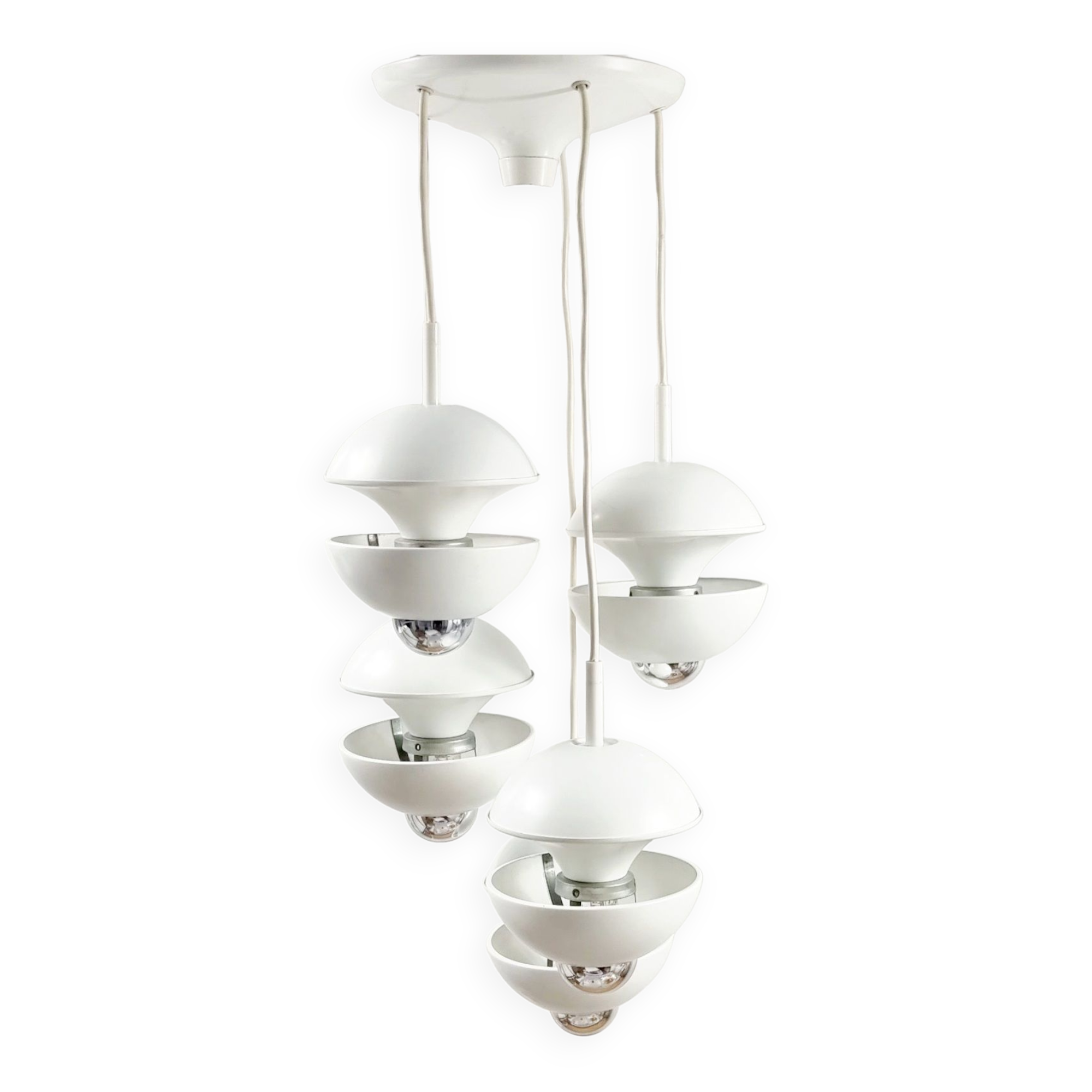 Space Age Cascading Ceiling Light By Klaus Hempel For Kaiser Leuchten, Germany, 1972
