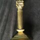Bronze lamp foot fluted barrel with capitals
