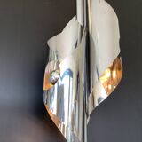 Large Chrome Lamp 3 Lights Space Age Italy 70's Dlg Reggiani