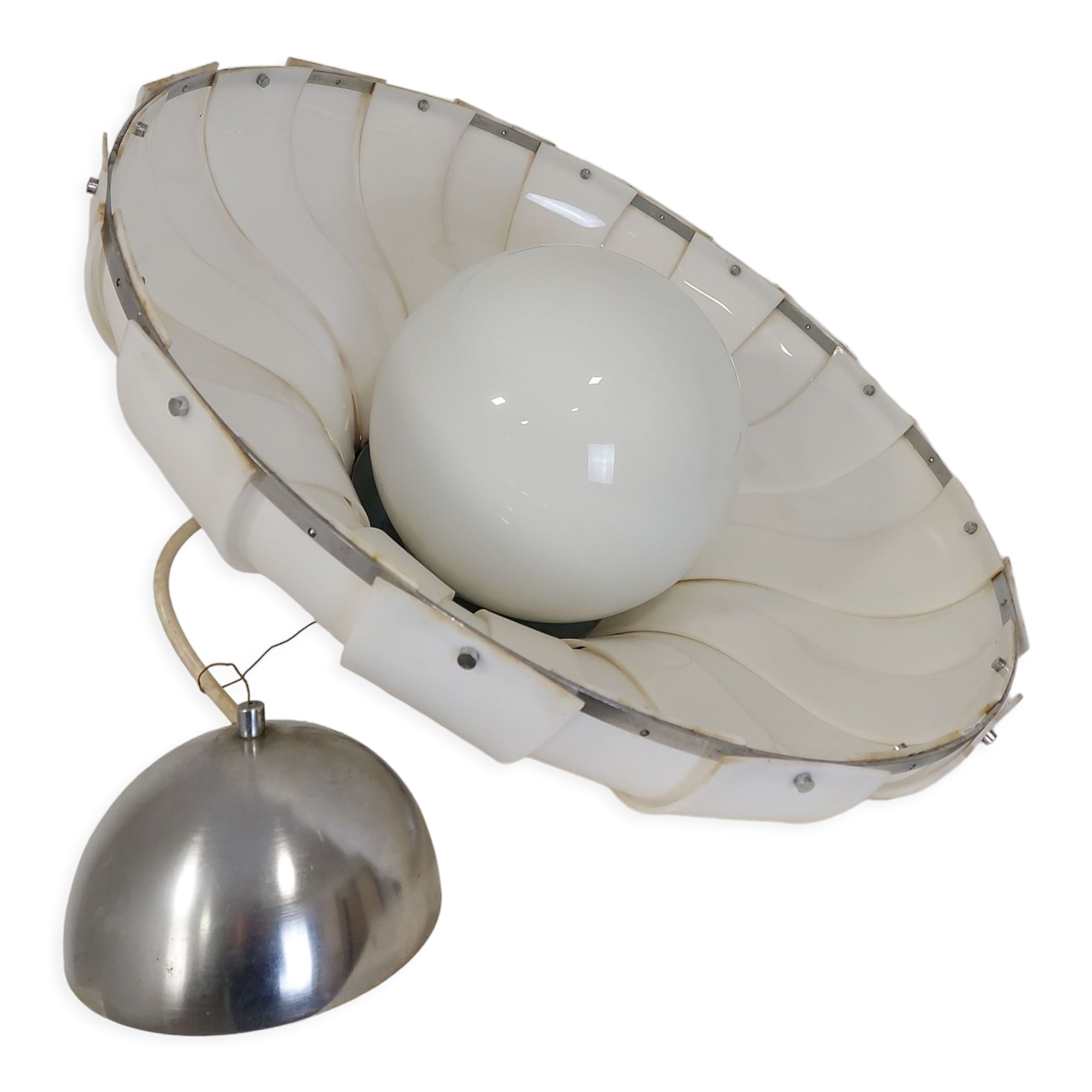 Suspension ère spatiale Harvey Guzzini, années 1970