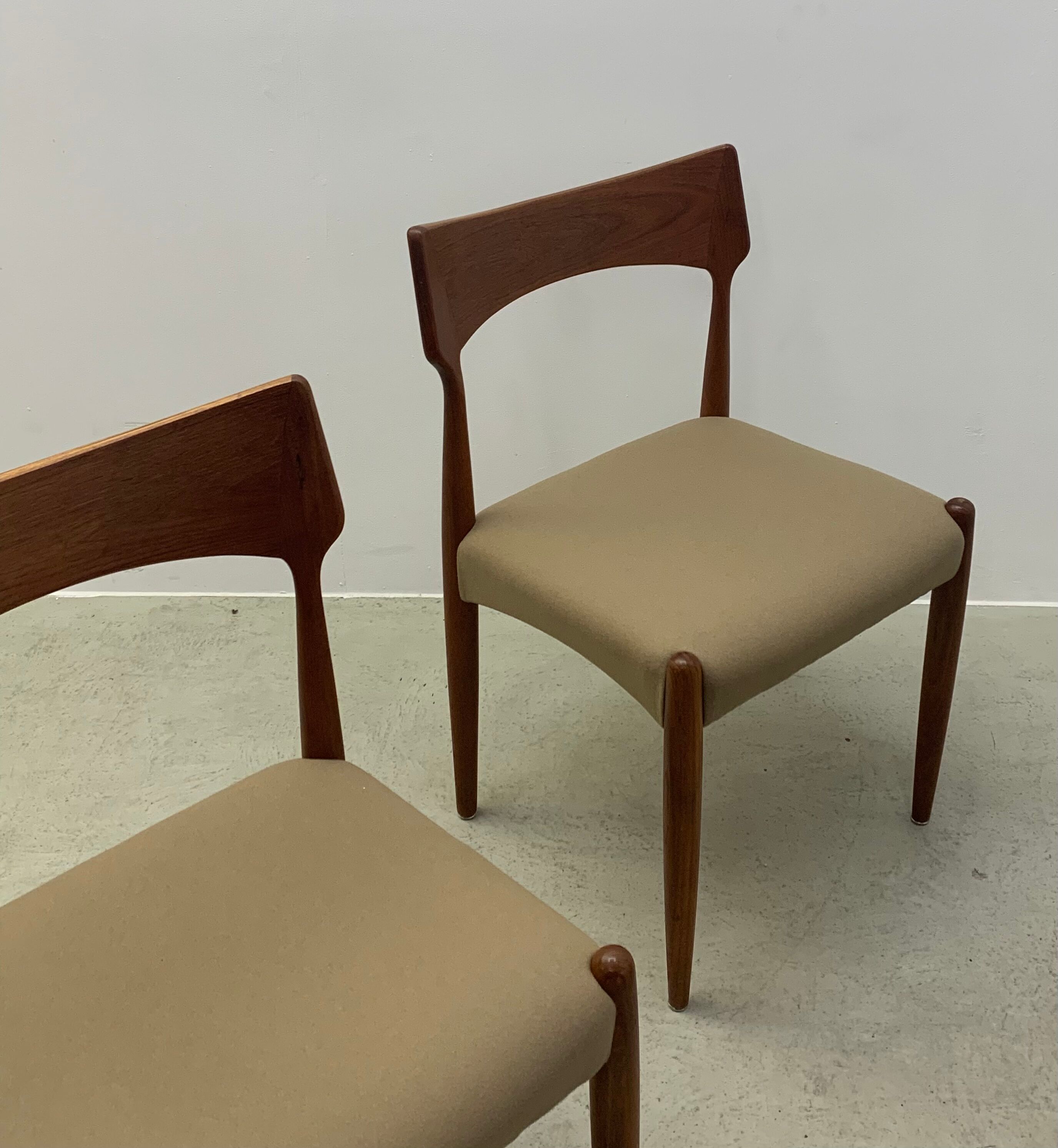 4xDanish Teak Dining Chairs by Bernard Petersen 1960s