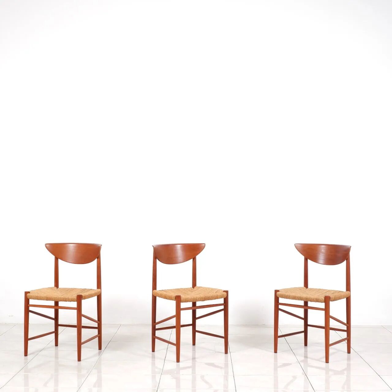 Ensemble de 4 chaises de salle à manger "316" par Hvidt & Molgaard-Nielsen en teck
