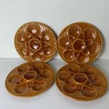Assiettes à huîtres barbotine