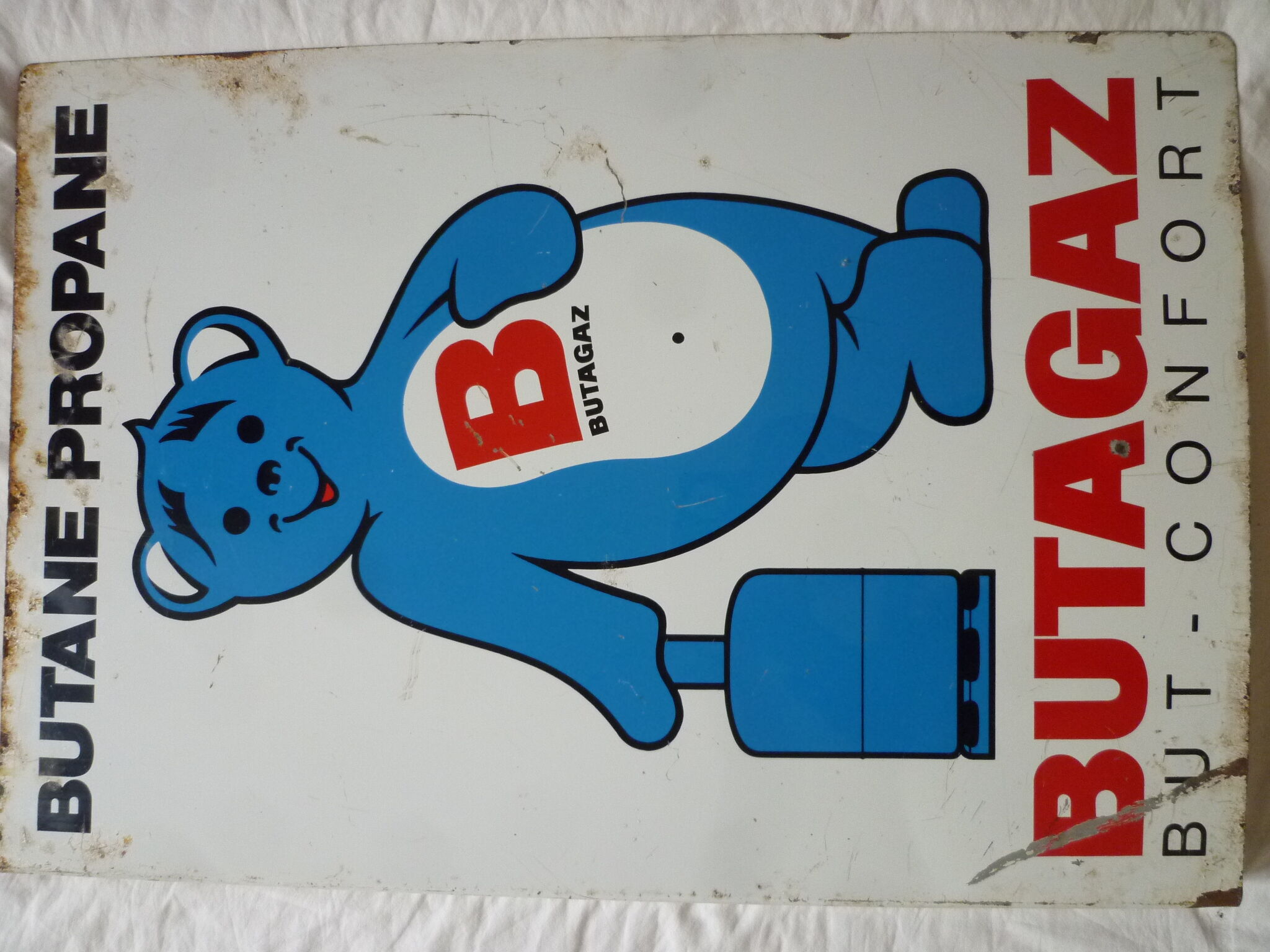 Butagaz advertising plate steel