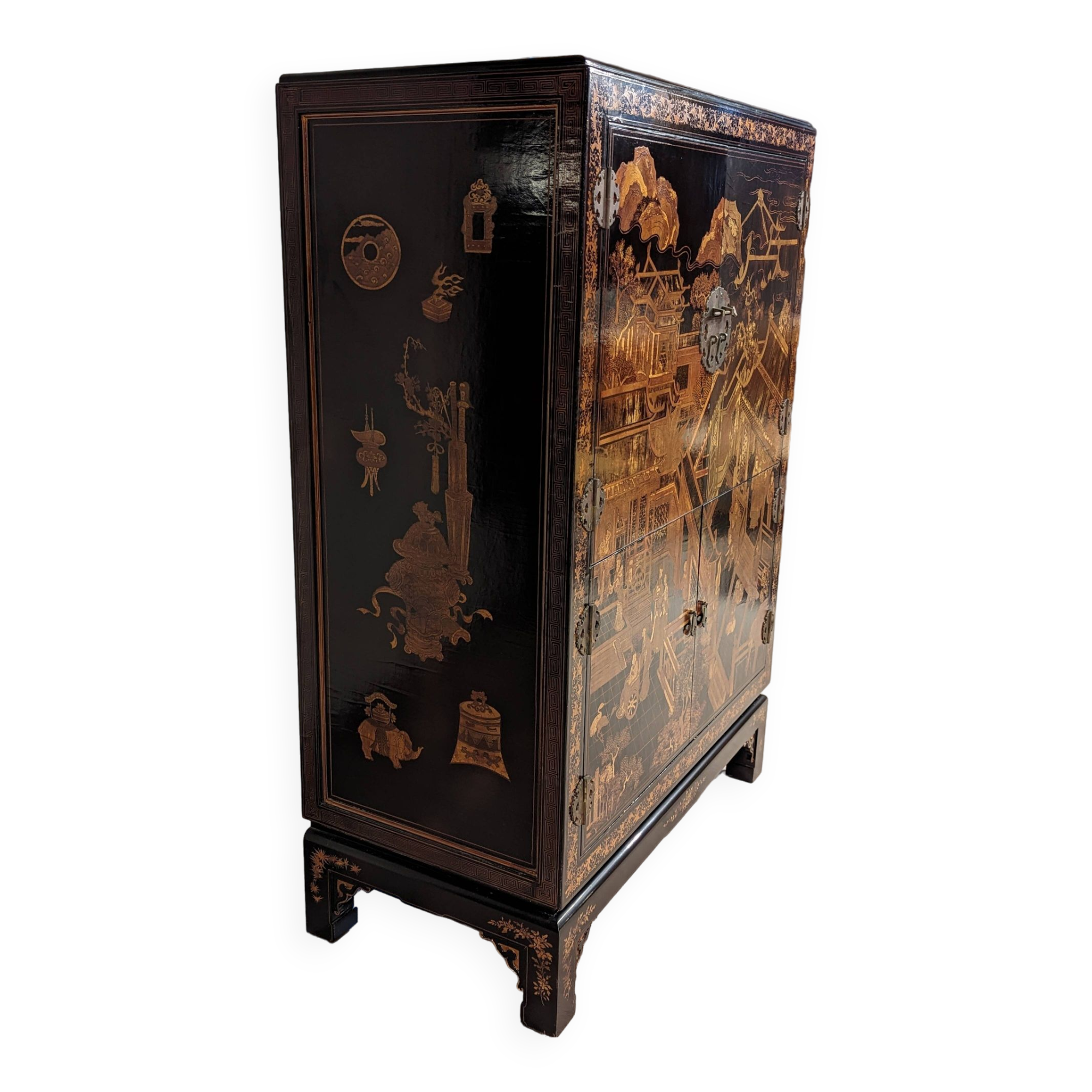 Chinese lacquer sideboard