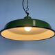 Industrial Green Enamel Factory Pendant Lamp, 1960s