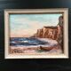 Sea and cliffs landscape painting