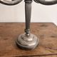 Pair of Silver Metal Candelabra Louis XVI 4 Light Candle Holders