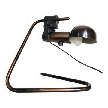 Lampe de table ajustable en bronze des années 80