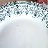 Mismatched antique ironstone earthenware plates