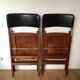 Pair of folding Scandinavian chairs