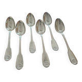 Christofle - Set of 6 Vendôme table spoons in silver-plated metal