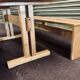 Bench and table set Charlotte Perriand model "les Arcs"