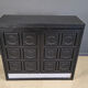 Black brutalist bar cabinet, 1970s