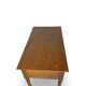 Italian pine wood centre writing desk from the 1960s, a reproduction o