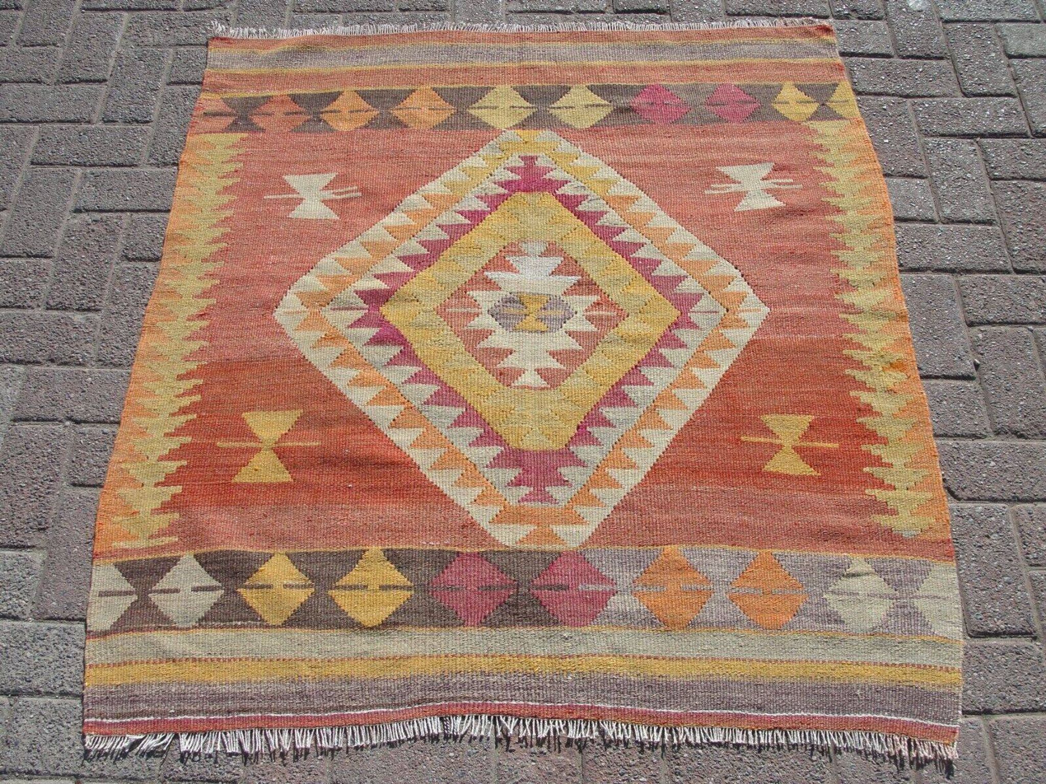 4x4 kilim rug small area rugs for living room handmade carpet kelim teppich
