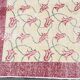 Beige & Burgundy Bordered  Floral Turkish Rug, Neutral Wool Rug, 194x290 Cm