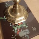 Gilded bronze candle holder