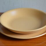 Deep stoneware serving dish