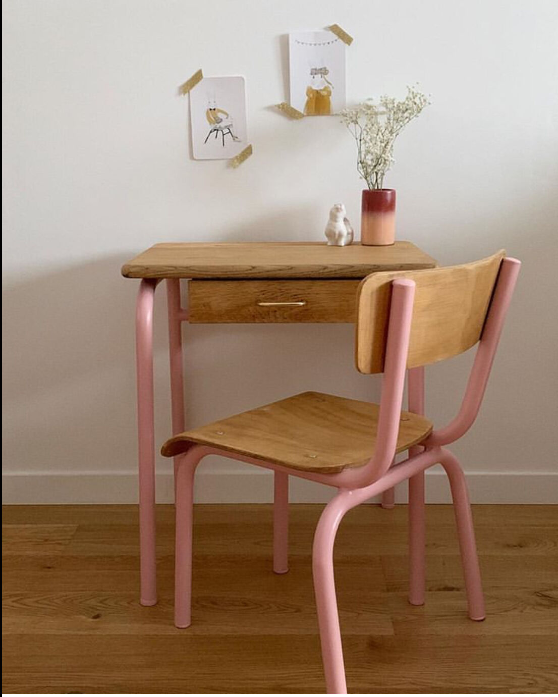 Ensemble bureau d’écolier Delagrave et sa chaise
